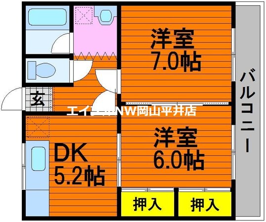 ライトハイツの物件間取画像